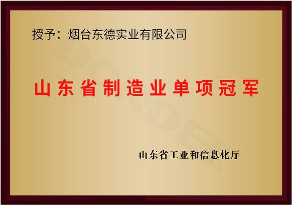 山东省单项冠军