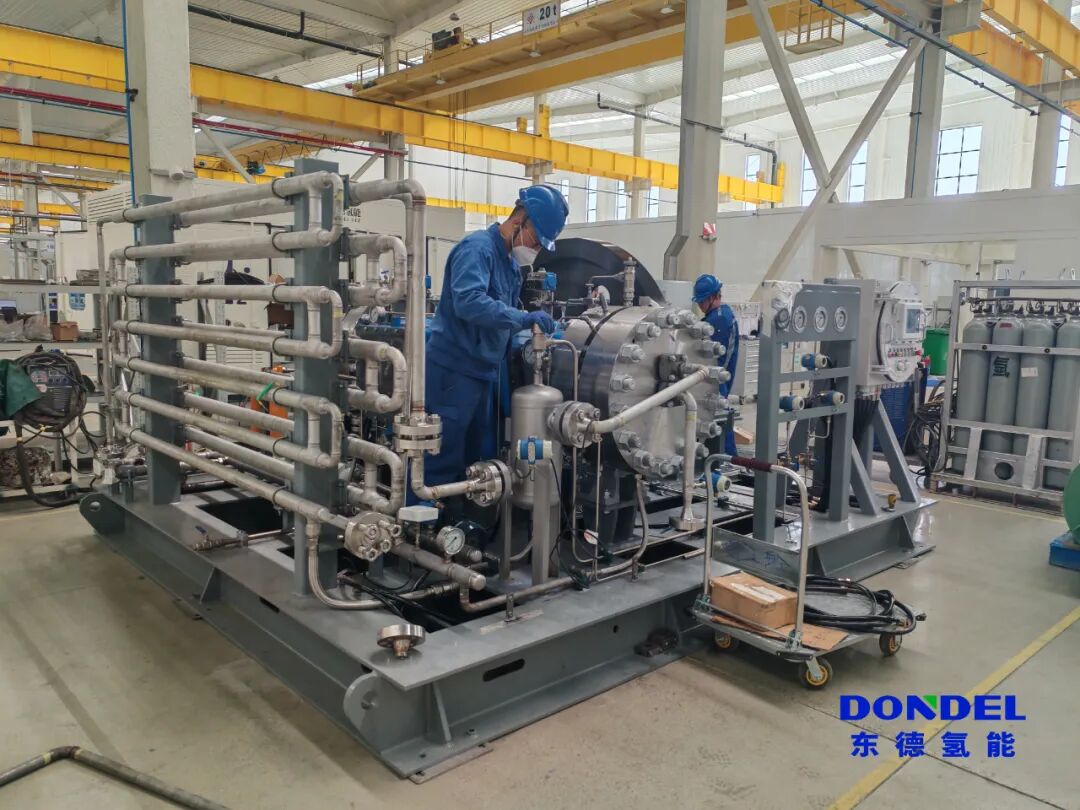 东德氢能隔膜压缩机组成功助力兰州新区绿电制氢项目（一期）提速
